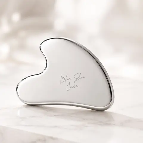 Forever Blue Stone Luxury Accessory for Blue-gel Lotion Application on Face Natural Skincare Enhancer Facial Pore Cleaner & Cleansing Instrument Dermastamp Dermaroller Alternative Exfoliant Scrubber Glove