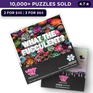 What The Fucculent | 1,000 Piece Jigsaw Puzzle for Adults
