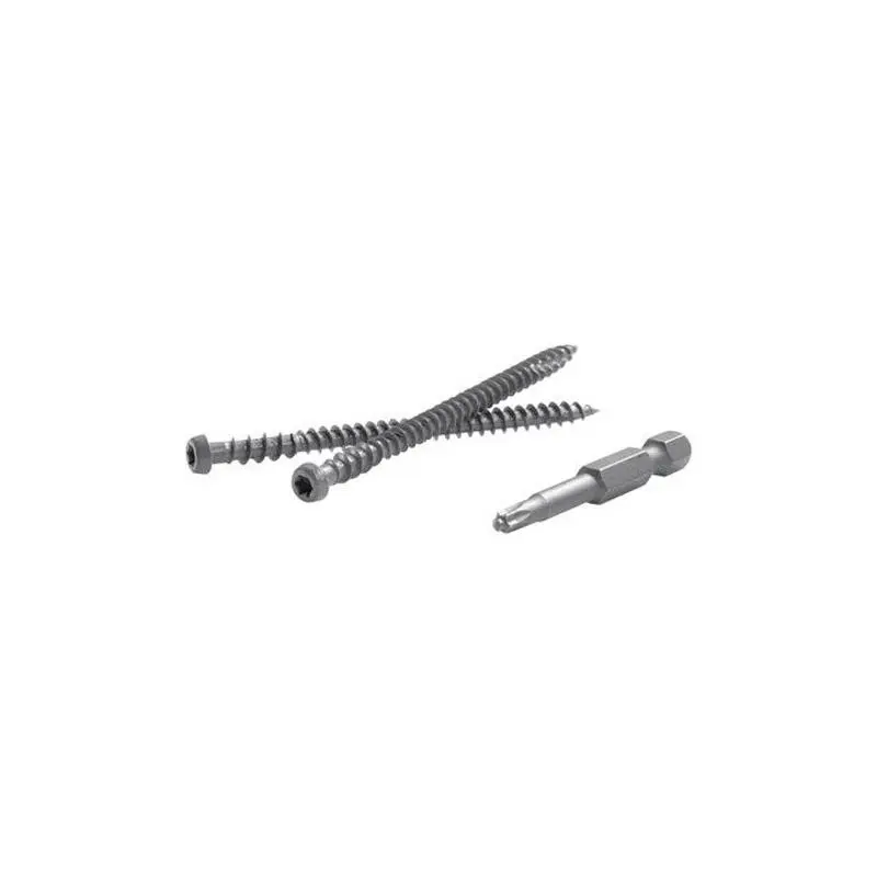 212 MAIN Deck Screws, 2.5 in. Carbon Steel Star Head for Composite Decking, Torx TTAP Drive, Corrosion & Strip-Resistant, 350-Count, Fasteners, 2.5 In. Composite Deck Screws, Ace Hardware, Pvc, Zinc, 2-1/2 In.