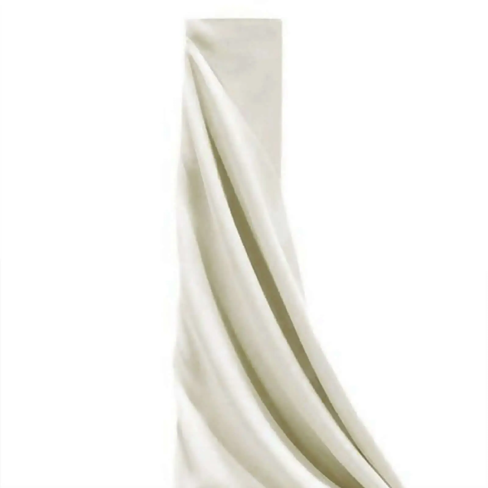 Ivory Polyester Woven Fabric Bolt - 54in x 10yd Roll, Ideal for Arches, Banquet Decor & DIY Crafts, Roll Fabric