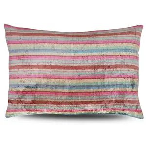 Canvello Luxury Earthtone Stripe Pillow for Couch | 16 x 24 in (40 x 60 cm)