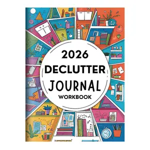 2026 Declutter Journal Workbook Family & Home Organization Planner with Room-by-Room Checklists Monthly Reset Habit Tracker for Clutter-Free Living