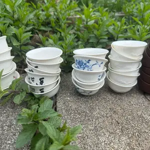 Chinese Tea Tasting Cups - Traditional Tea Experience Hand Wash Only Set of 6 or 10 Perfect for Small Cups of Tea VERY SMALL Size for Authentic Ceremonies - Drinkware