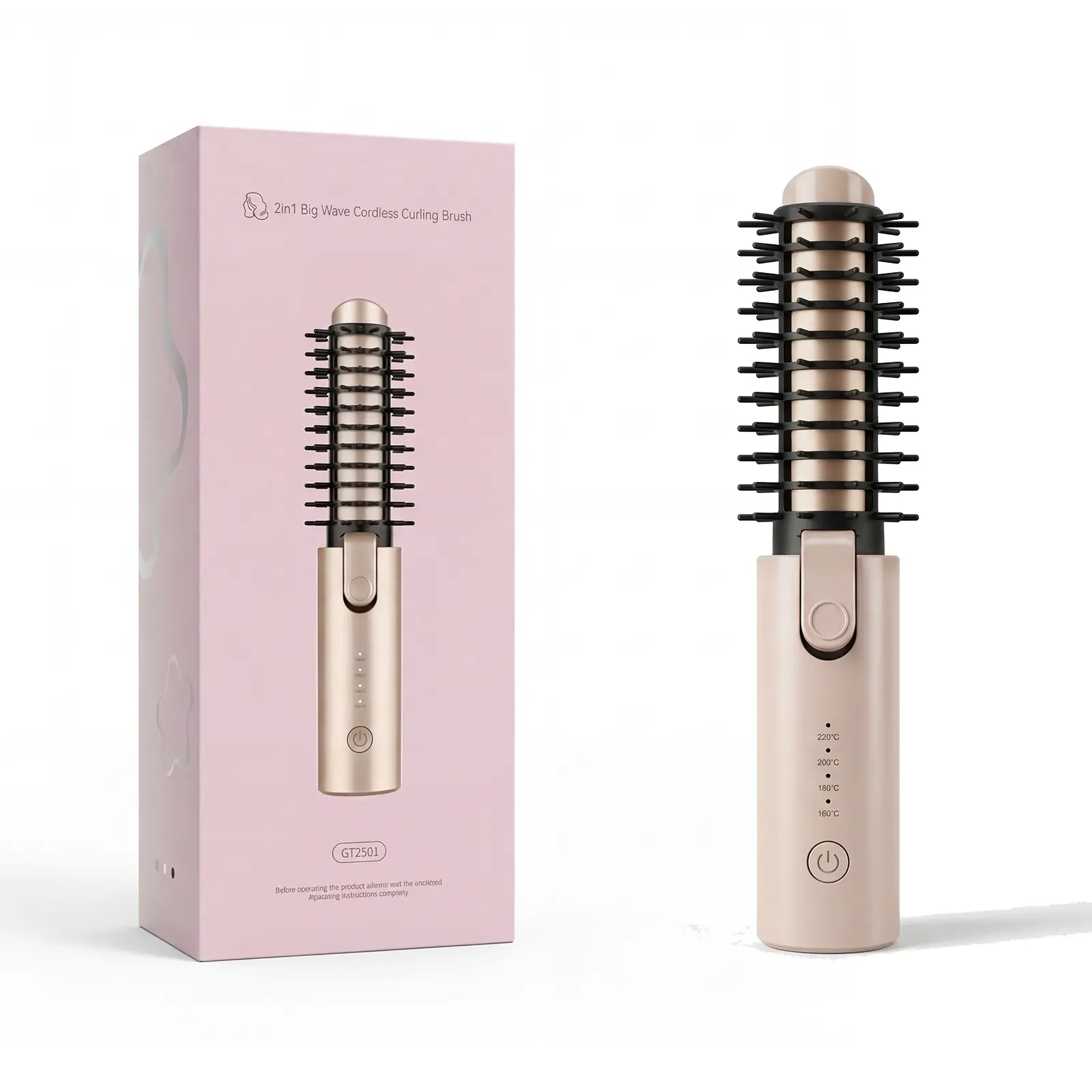 3-in-1 Wireless USB Charging Hair Curler & Straightener - Negative Ion, Safe Lock, Frizz Control, Smooth, Youth, 50% Smoothness Increase, Hydrate & Lock Moisture, Portable Daily Beauty Tool for Home & Travel, Beauty Products, Fluffy, Hair Styling, Bouncy,