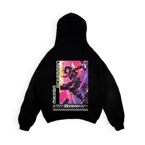 Attack On Titan Mikasa Ackerman Hoodie, Inspired Design, Premium Quality, Cotton, Unisex Anime Style, Pink, Cute Hoodie, Trendy Sweatshirts