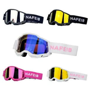 Professional Motocross Goggles – Anti-Fog & High-Impact Dirt Bike Goggles with Adjustable Elastic Strap, Breathable Comfort Foam, UV Protection Eyewear for Motorcycle, ATV, MTB, Skiing, Climbing & Extreme Outdoor Sports
