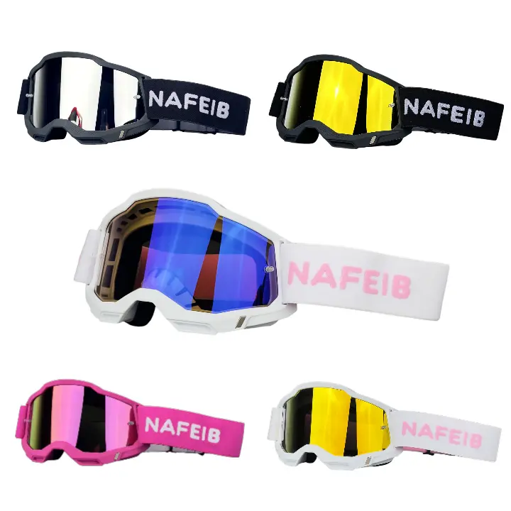 Professional Motocross Goggles – Anti-Fog & High-Impact Dirt Bike Goggles with Adjustable Elastic Strap, Breathable Comfort Foam, UV Protection Eyewear for Motorcycle, ATV, MTB, Skiing, Climbing & Extreme Outdoor Sports