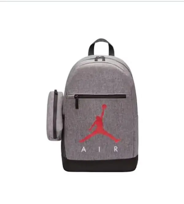 Nike Air School Backpack Carbon Heather 9A0503-GEH — Everyday Backpack, Spacious School and Travel Bag, Durable Carryall, Adjustable Shoulder Straps, Multiple Storage Compartments, Lightweight Design, Casual Lifestyle Backpack for School, Work