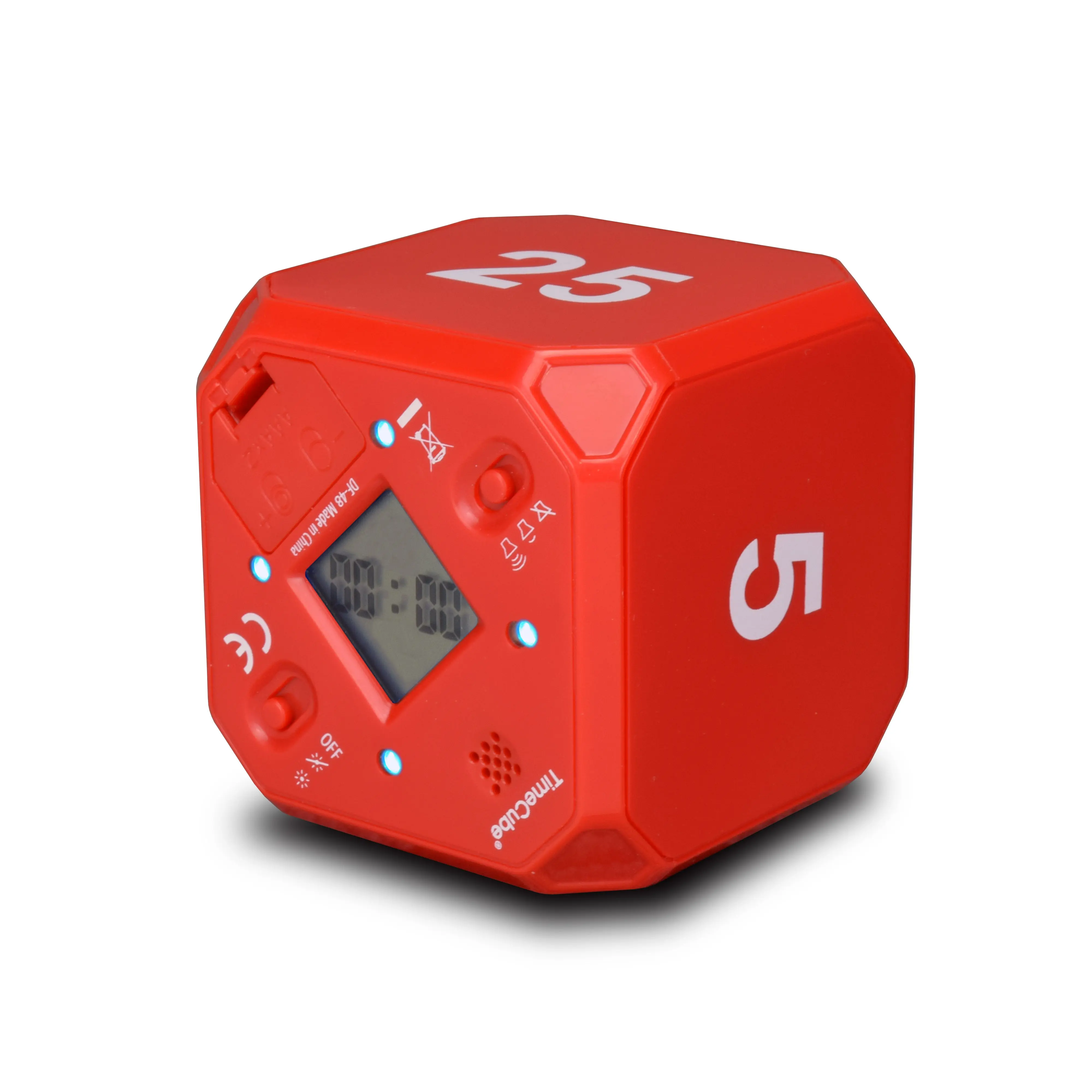 Time Cube DF-48 Pomodoro Timer Red 5, 10, 20, 25 minutes Miracle Timer