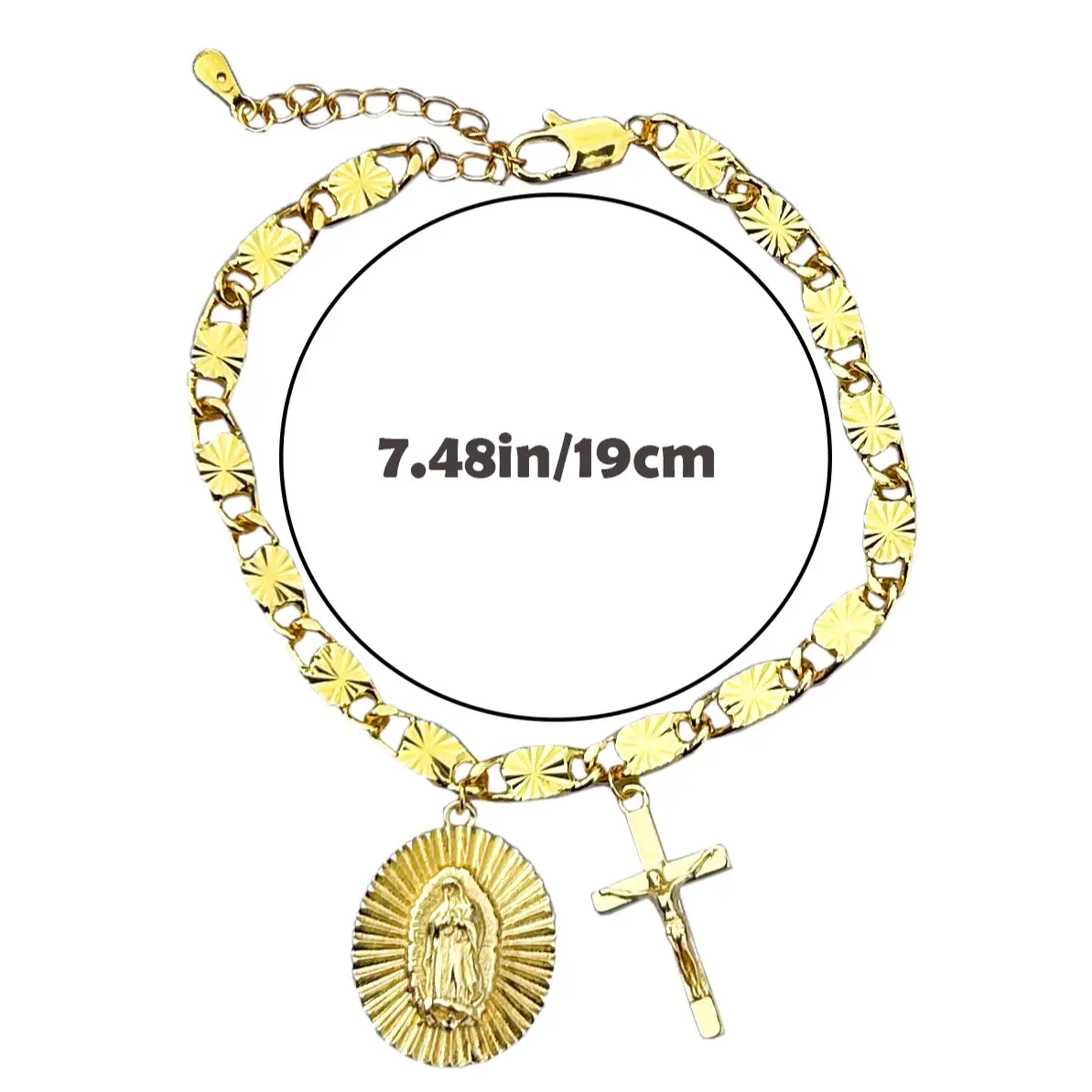 Virgen de Guadalupe Bracelet Virgen Mary Women Bracelet San Judas Tadeo Women Bracelet Cross Bracelet