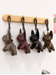 Adorable French Bulldog Bag Charm Keychain, Cute Dog Pendant Creative Key Chain, Birthday Festival Gift, All Seasons Accessory