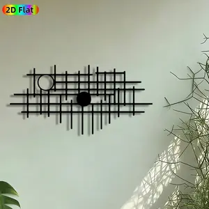 1pc Abstract Grid & Circles Metal Wall Art, Geometric Grid Statue Mural, Artistic Metalwork, Intricate Craftsmanship, Perfect for Housewarming, New Year Decor, Perfect for Living Room Office Studio Decor, Ideal Gift for Modern Art Enthusiasts.