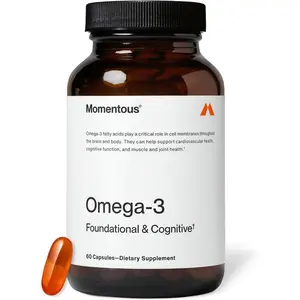 Momentous Omega-3 Fish Oil | High-Potency EPA & DHA for Heart, Joint & Brain Health | NSF Certified for Sport | 30 Servings