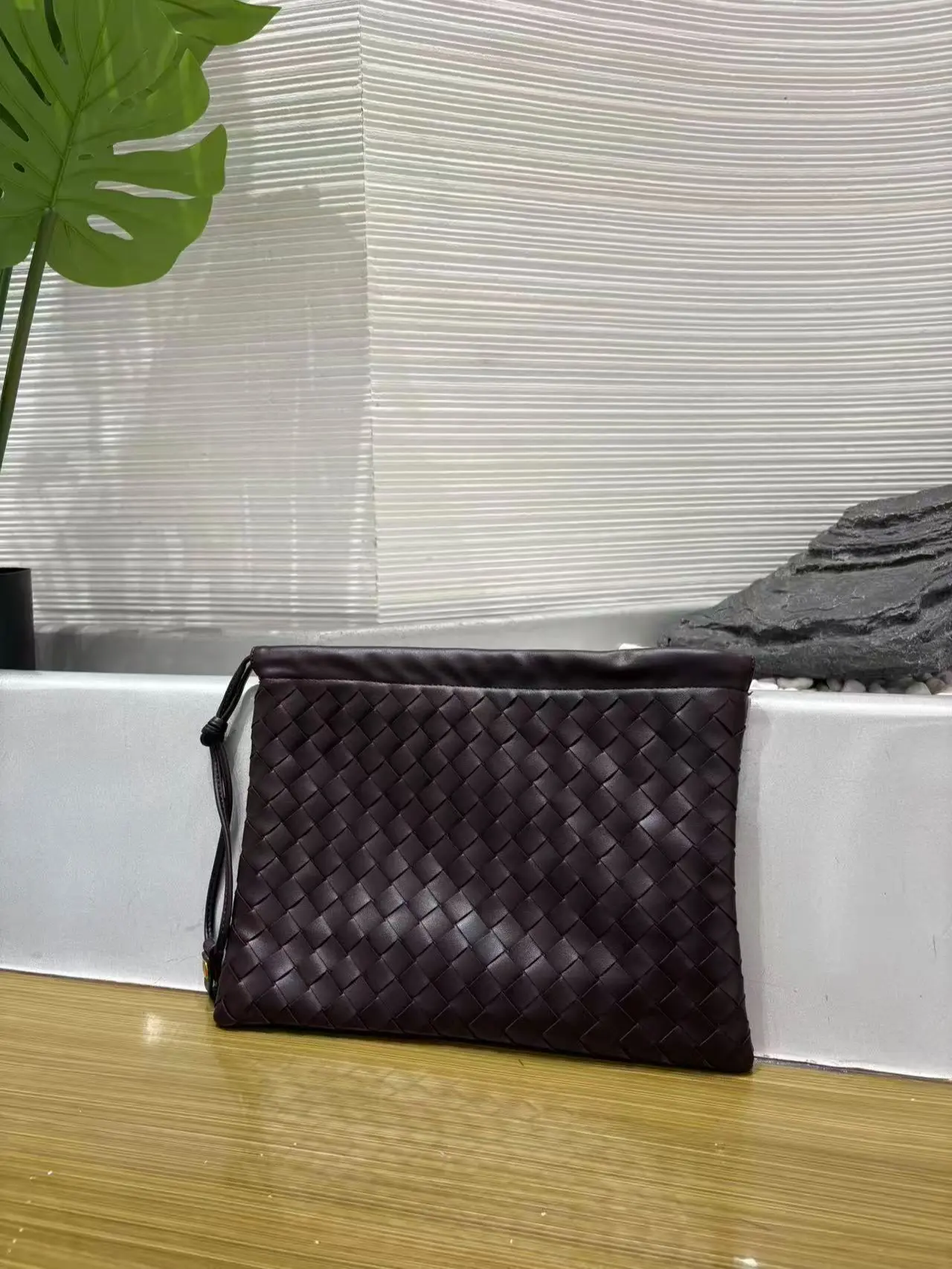 Fashionable woven vintage envelope clutch clutch clutch file bag