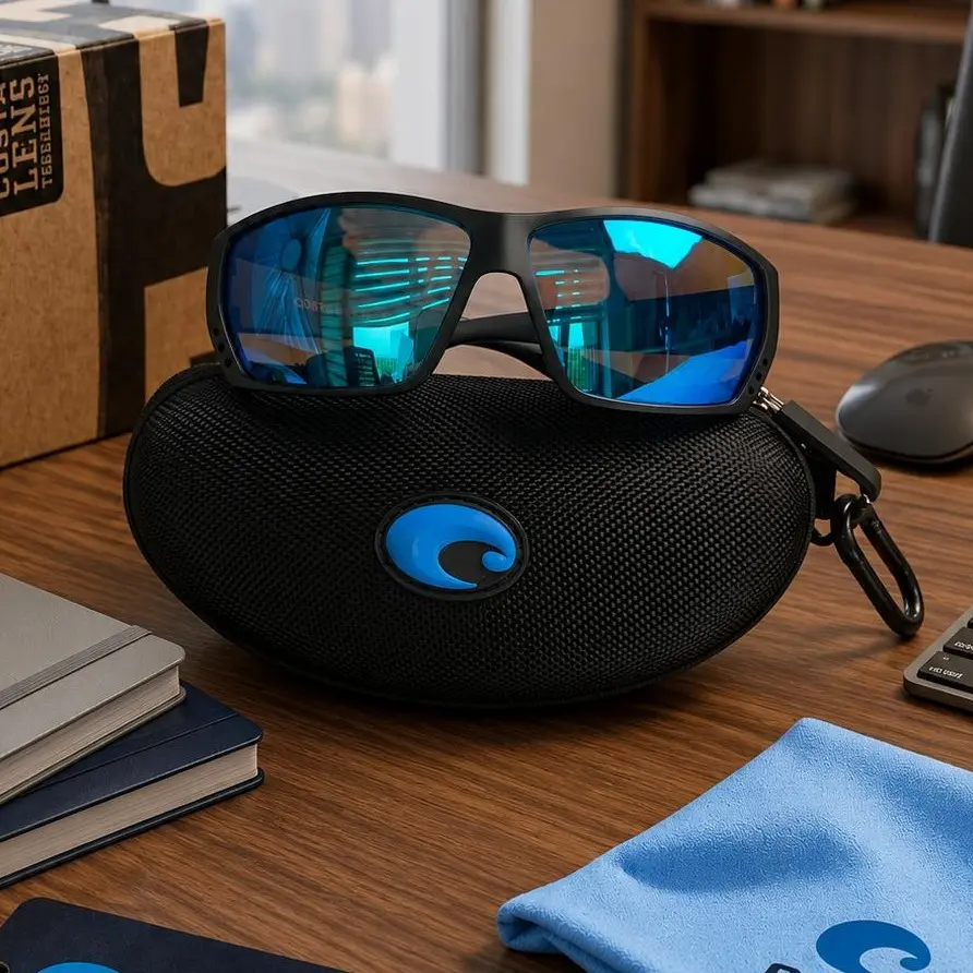 Costa Men’s Blue Mirror Polarized Sunglasses – Sporty Outdoor Eyewear for Fishing, Boating, Driving, Hiking & Everyday Wear