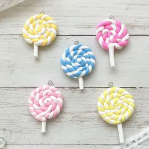 Sugar Rush Scoop Mystery Candy Charms for Jewelry & Crafts 10 pcs Bright Colorful Popsicle Lollipop Charms for Resin Art Slime Projects