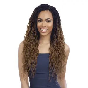 FreeTress Synthetic Hair Crochet Braids 3X Pre-Stretched Natural Wavy Twist 18"