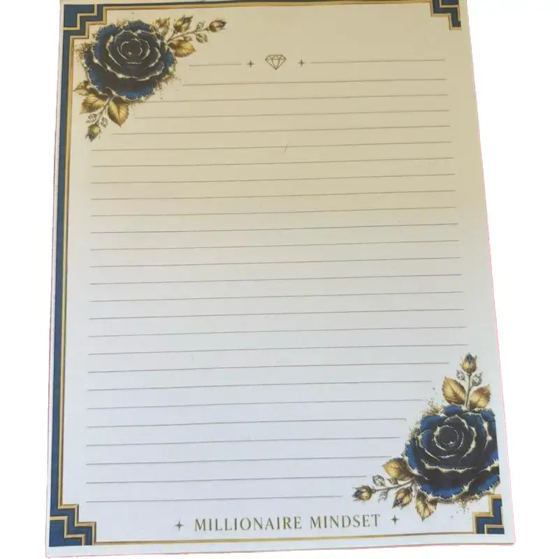Large 8.5x11 notepad with pen