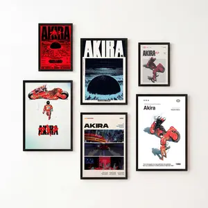 Akira Movie Poster Minimal Wall Art Apartment Posters Bedroom Decor,  Apocalyptic Cyberpunk Poster, Manga Poster Dorm Decor