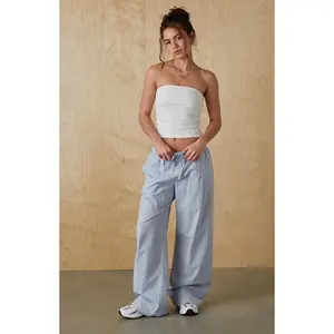 Your Favorite Women's Plaid Pull-On Baggy Pants