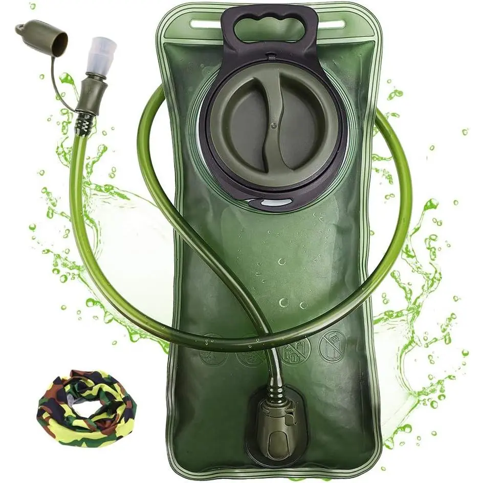 Hydration Bladder, 1.5-2-3L Water Bladder for Hiking Backpack, BPA-Free Leak Proof Water Reservoir Storage Bag, Water Pouch Hydration Pack for Camping Cycling Running