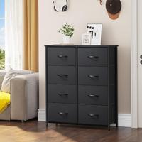 8 Drawers - Black