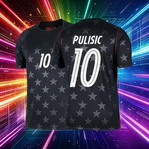 2026 United States National Home And Away Red White Black 10# Pulisic Short Sleeve Soccer Jersey Fans Version