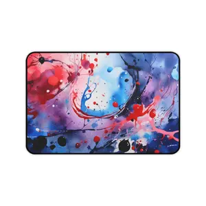 Large Gaming Mouse Pad – Premium Mouse Pad & Tech Accessory for Home & Office, Premium Desk Mat, Gaming Mouse Pad, Non-slip. Abstract Splash Paint Desk Mat | Colorful Ink Splatter Mousepad