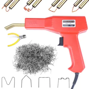 Plastic Welding Kit for Car Bumper Repair, Plastic Welding Torch Welding Kit, Hot Stapler with Staples and Plier, Soldering Equipment