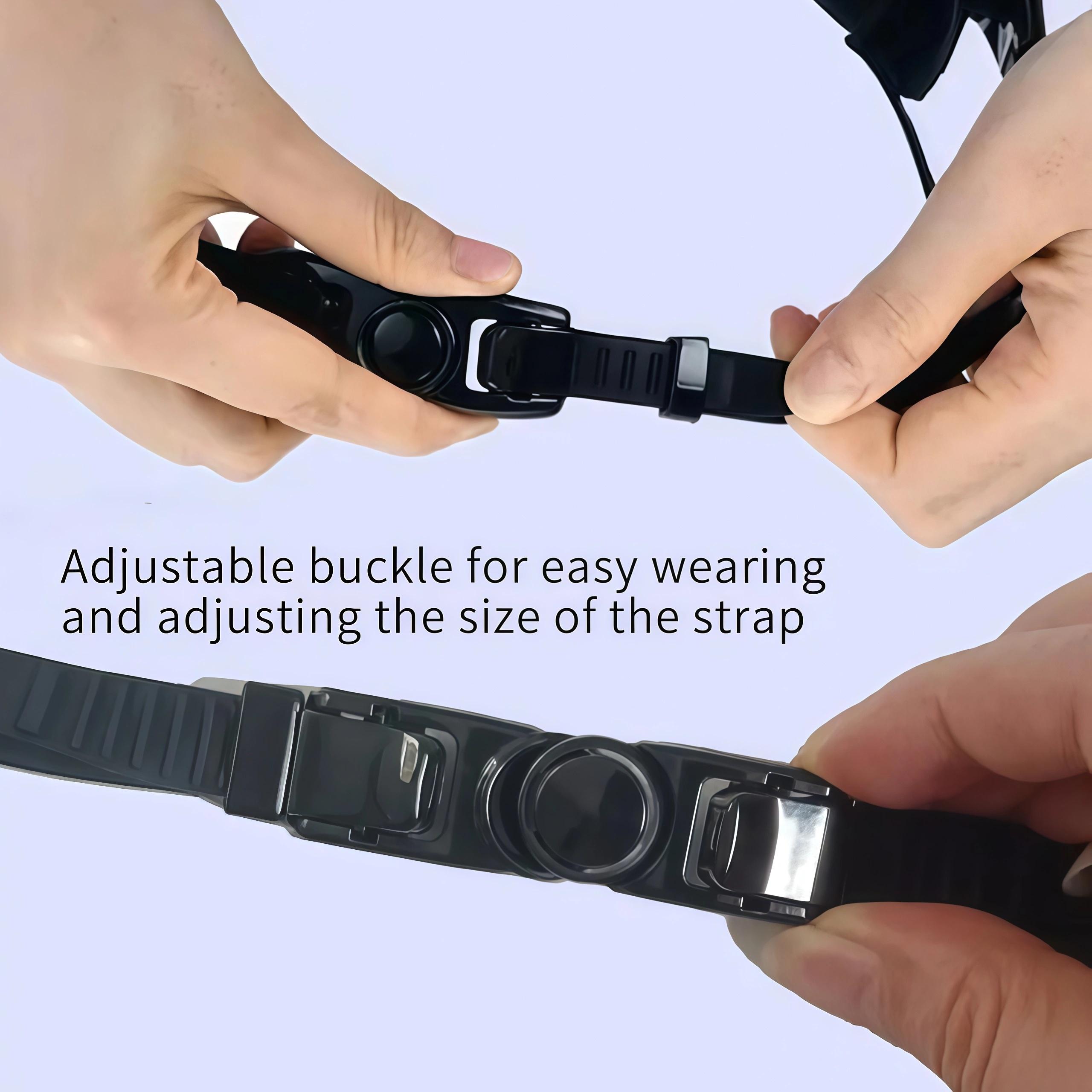 Swim Goggles with Waterproof Earplugs & Nose Clip for Adults/Kids, Anti-Fog Full-Coverage 180 ° Wide View Swim Goggles, Bright Multicolor UV Lens, Fit Outdoorfun