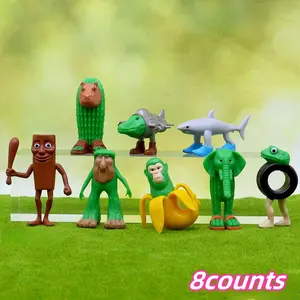 8-Piece Shanhaijing Character Statue Set for Car, Cake, and Desktop Decor, Perfect Gift for Parties and Birthdays, Fun Artistic Holiday Display