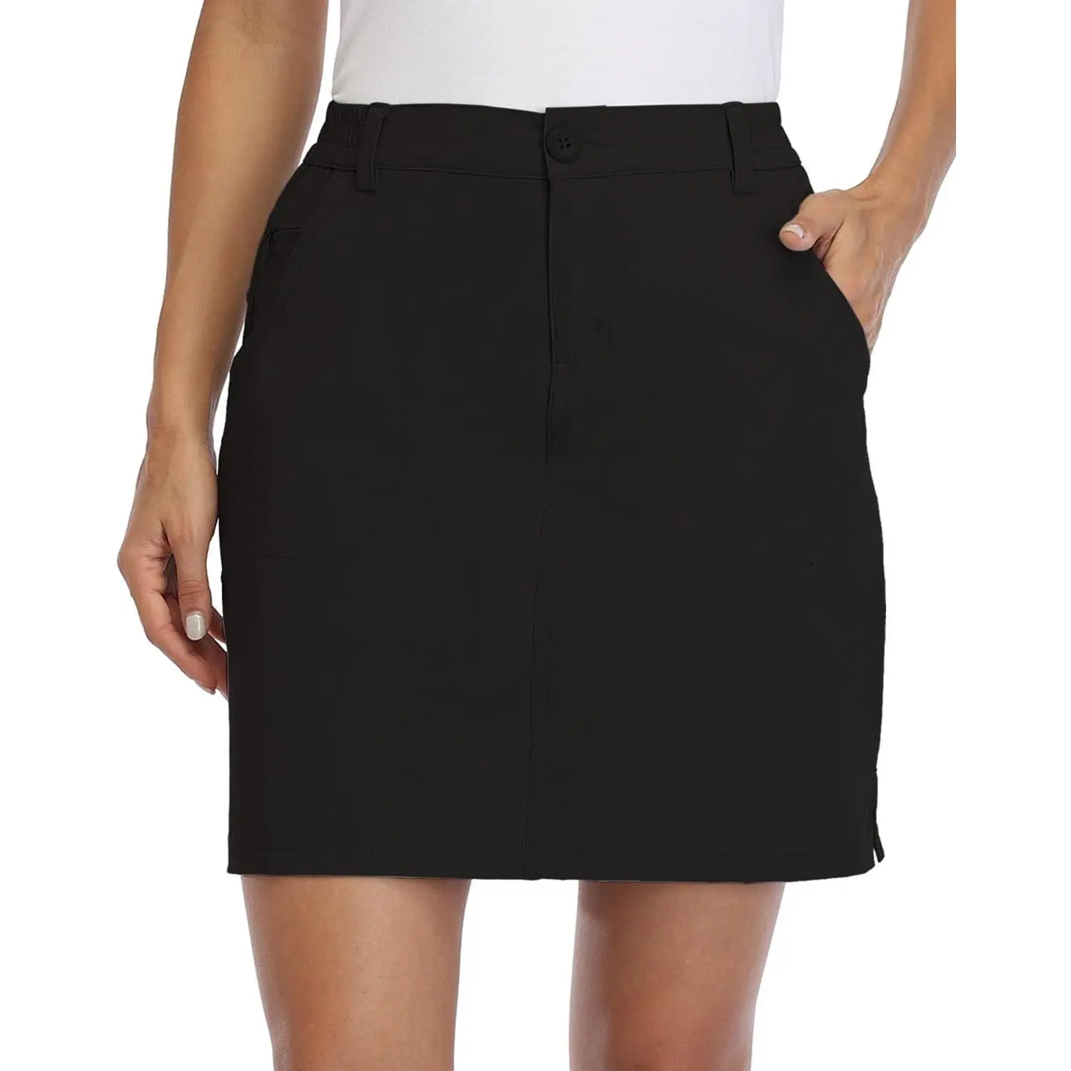 Willit Women's Skirt Golf Casual Quick Dry Skirt UPF 50+ Sun Protection Zipper Pocket Outdoor Hiking Comfort Fabric campingessentials
