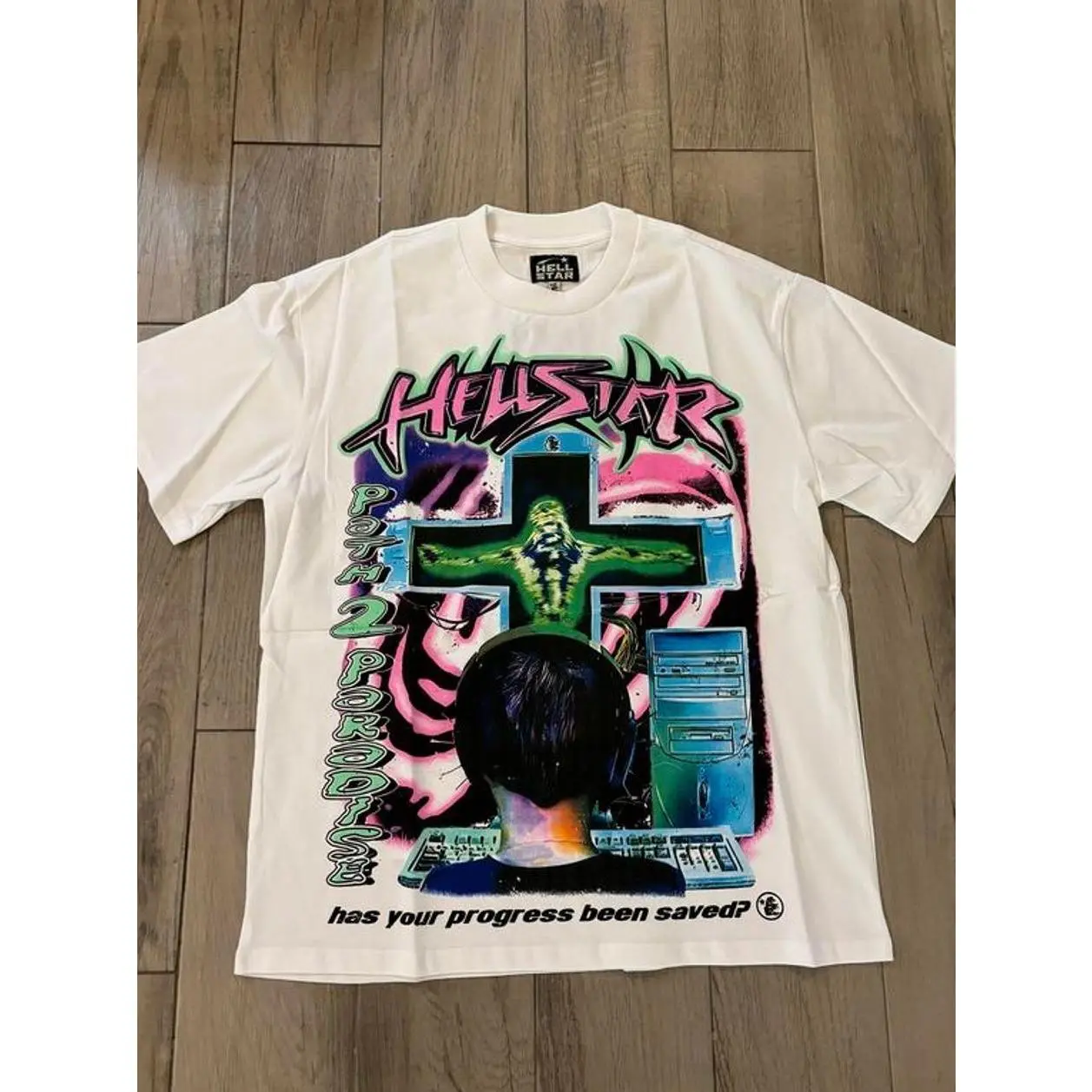 Hell-star Online shirt White Brand New streetwear clothing Unisex Crewneck T-shirts, Sweatshirts, Hoodies For Men and Women T24