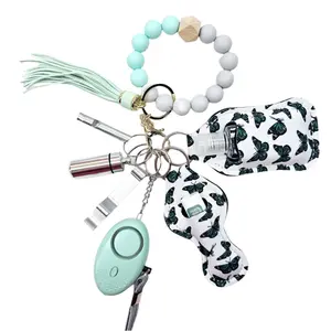 Teal | Beaded Keychain Set