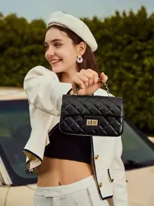 Diamond Quilted Soft Leather Chain Strap Crossbody Bag, Stylish & Chic Shoulder Purse for Women, Trendy Commuter Fashion Accessory, Cross Body Bags