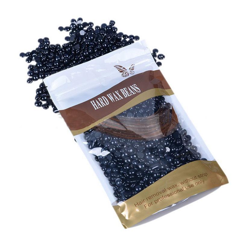 500g Painless Black Hard Wax Beans for Hair Removal - Ideal for Underarms, Legs, Bikini  Gentle Body Care Smooth Comfort Cosmetic