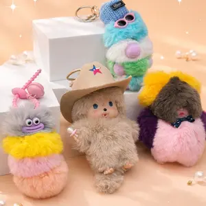 Monkey Baby & The Gang Cute Plush Bag Charm Keychains