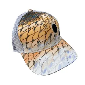 Florida Redfish Scales Mesh Back Fishing Hat for Ultimate Comfort