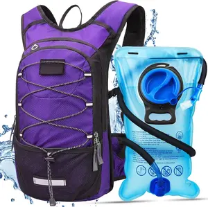 Hydration Backpack, Hiking Backpack with 3L Water Bladder, Lightweight Insulation Hydration Pack, Water Backpack for Hiking, Cycling, Running, Festival, Camping for Men Women