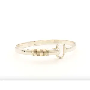 HOOK BRACELET, SILVER, 4MM