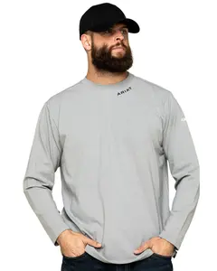 Ariat Men's Men'S Silver Fox Fr Baselayer Long Sleeve Work T-Shirt Big - 10033209-Big