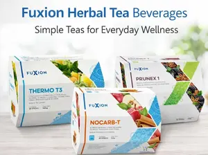 Fuxion Herbal Tea Variety pack -Prunex, Nocarb-T, & Thermo T3 |Daily Wellness Beverage set