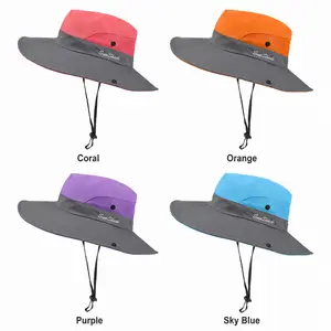 Beach Hat Summer activity Bucket Cap Wide Brim UV Protection Fishing, travel ,Quick-Dry Breathable Polyester Adjustable outdoor, Fits 21"-22.8" Head Circumference