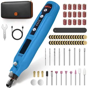 Cordless Mini Rotary Tool Kit, 5-Speed with 69 Accessories, USB-C Rechargeable 3.7V, for Engraving Sanding Polishing Carving  Drilling DIY