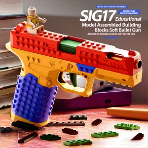SIG17 Assembled Building Blocks Soft Bullet Toy Perfect for Outdoor Games Team Challenges Festival Gifts