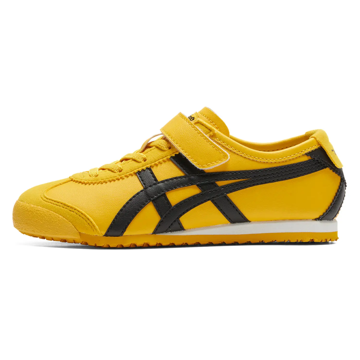 Onitsuka Tiger Mexico 66 Anti-Slip Wear-Resistant Low-Top Kids' Lifestyle Shoes Yellow Black Durable Non-slip 1184A049-752