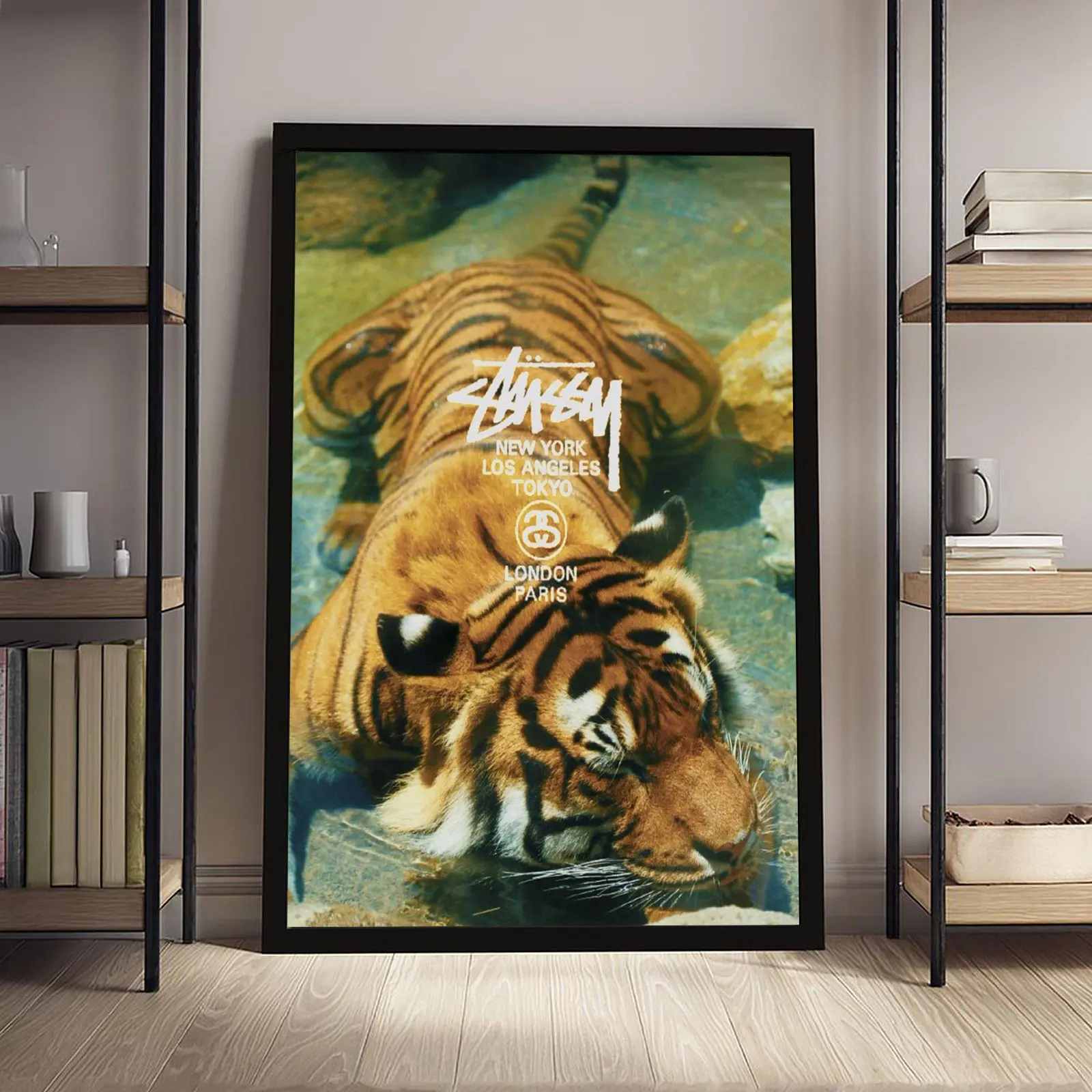 Vintage Tiger Wall Art Decor for Modern Home All-match pick for guys' bedroom & gaming room