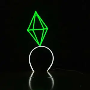Emerald Diamond Neon Headband