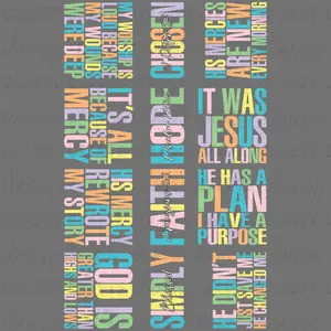 Neon Faith - 30x48 - PREMADE GANG SHEET