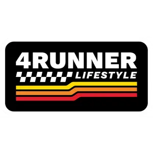 4Runner Lifestyle Black Racing Sticker